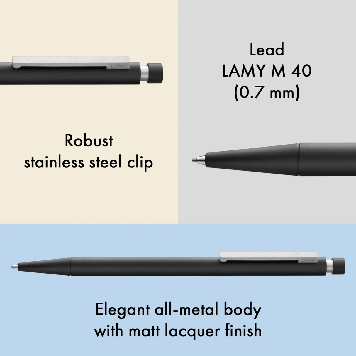 LAMY CP1 Black Mechanical Pencil Collection