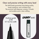 LAMY M 40 Pencil Lead grey