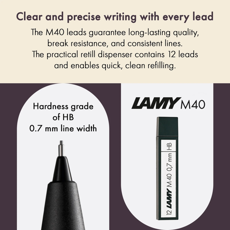 LAMY M 40 Pencil Lead grey