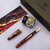 Maiora Ultra Ogiva Golden Rule Fountain Pen 14K Nib Collection