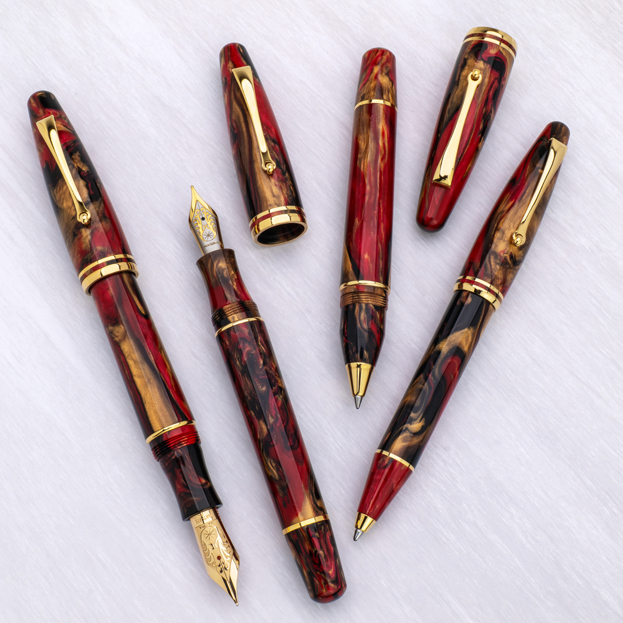 Maiora Ultra Ogiva Golden Rule Fountain Pen Collection
