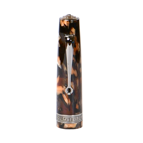 Minerva Terra di Siena Grey ruthenium Trim Fountain Pen Collection