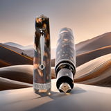 Minerva Terra di Siena Grey ruthenium Trim Fountain Pen Collection