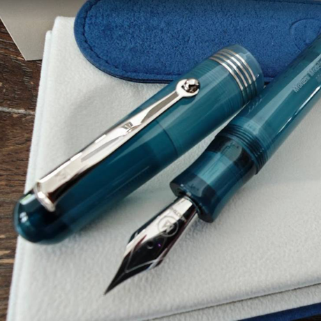 Molteni Modelo M54 Plus Demonstrator Deep Blue Fountain Pen Collection