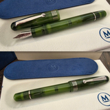 Molteni Modelo M54 Plus Demonstrator Forest Green Rhodium Trim Fountain Pen Collection