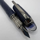 Montblanc Starwalker Space Blue Fountain Pen  - Medium 14kt Gold Nib