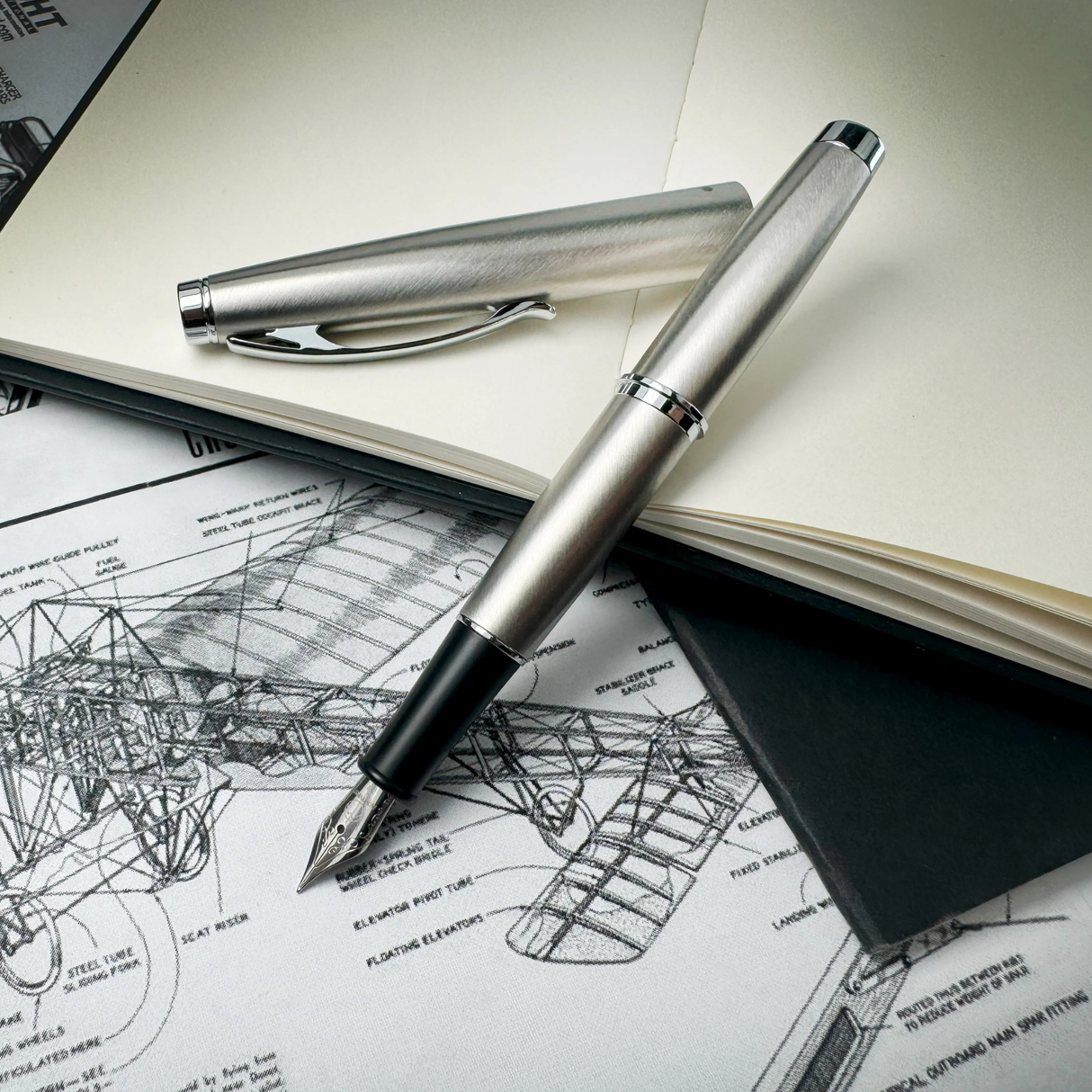 Monteverde USA Dakota Stainless Steel Fountain Pen Collection