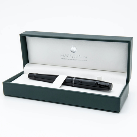 Monteverde USA Invincia Fusion Stealth Black Fountain Pen Collection