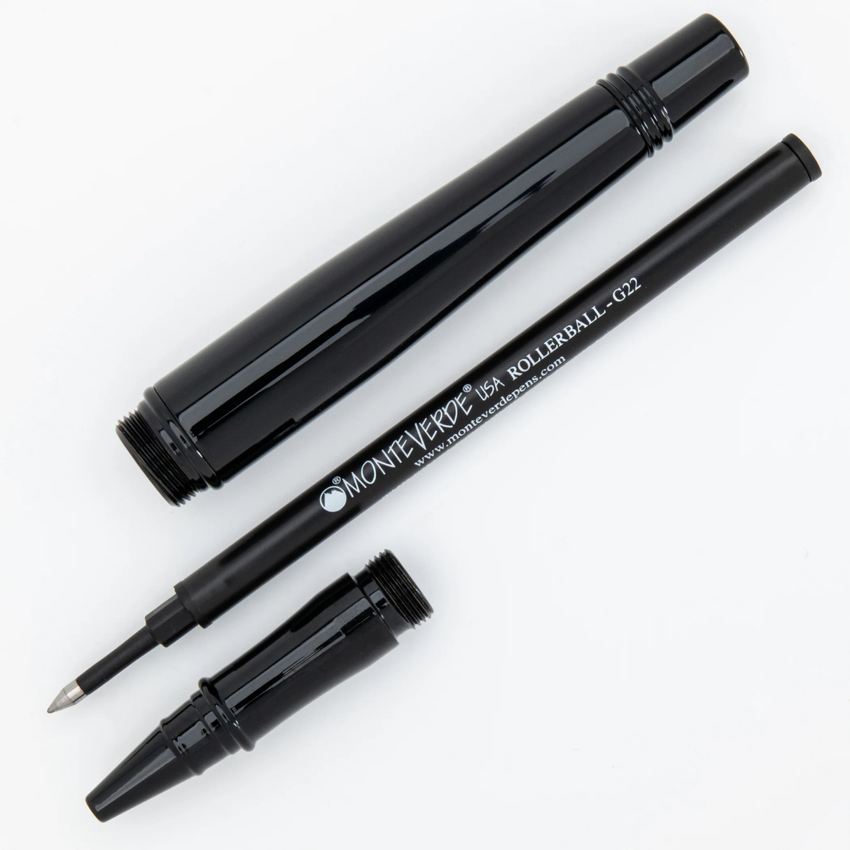 Monteverde USA Invincia Stealth Black Rollerball Collection