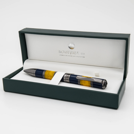 Monteverde USA Regatta Blue Yellow Ballpoint Pen Collection