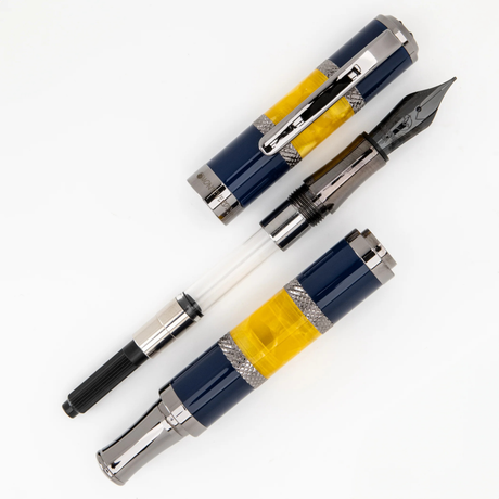 Monteverde USA Regatta Blue Yellow Fountain Pen collection