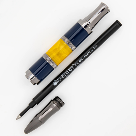 Monteverde USA Regatta Blue Yellow Rollerball Pen Collection