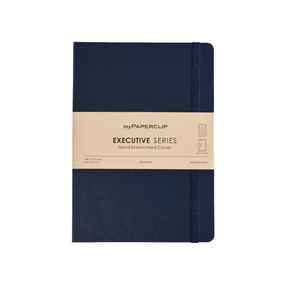 My Paperclip EXECUTIVE SERIES HARD COVER Back Pocket Blue Checks Collection