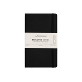 My Paperclip Executive Series Notebook (Soft Cover) - Medium (With Back Pocket) 127 x 210 mm Collection Checks Black