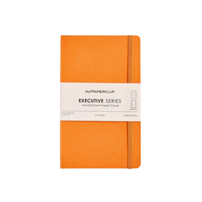 My Paperclip Executive Series Notebook (Soft Cover) - Medium (With Back Pocket) 127 x 210 mm Collection Ruled Orange