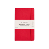 My Paperclip Executive Series Notebook (Soft Cover) - Medium (With Back Pocket) 127 x 210 mm Collection Ruled Red