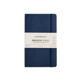 My Paperclip Executive Series Notebook (Soft Cover) - Medium (With Back Pocket) 127 x 210 mm Collection ruled Blue