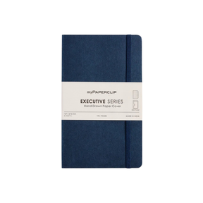 My Paperclip Executive Series Notebook (Soft Cover) - Medium (With Back Pocket) 127 x 210 mm Collection ruled Blue
