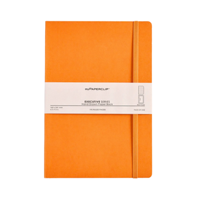 My Paperclip Executive Series Notebook (Soft Cover) - Large (With Back Pocket)  165 x 241 mm Collection Ruled orange