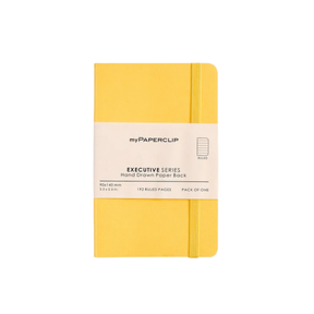 My Paperclip Executive Series Notebook (Soft Cover) - 90 x 140 mm Collection Ruled Yellow