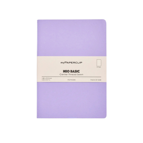 My Paperclip Neo Basic Center Thread Sewn Plain 148 x 210 mm Lilac  Collection