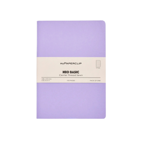 My Paperclip Neo Basic Center Thread Sewn Notebook 148 x 210 mm Ruled Lilac Collection