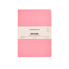 My Paperclip Neo Basic Center Thread Sewn Notebook 148 x 210 mm Ruled Collection Pink