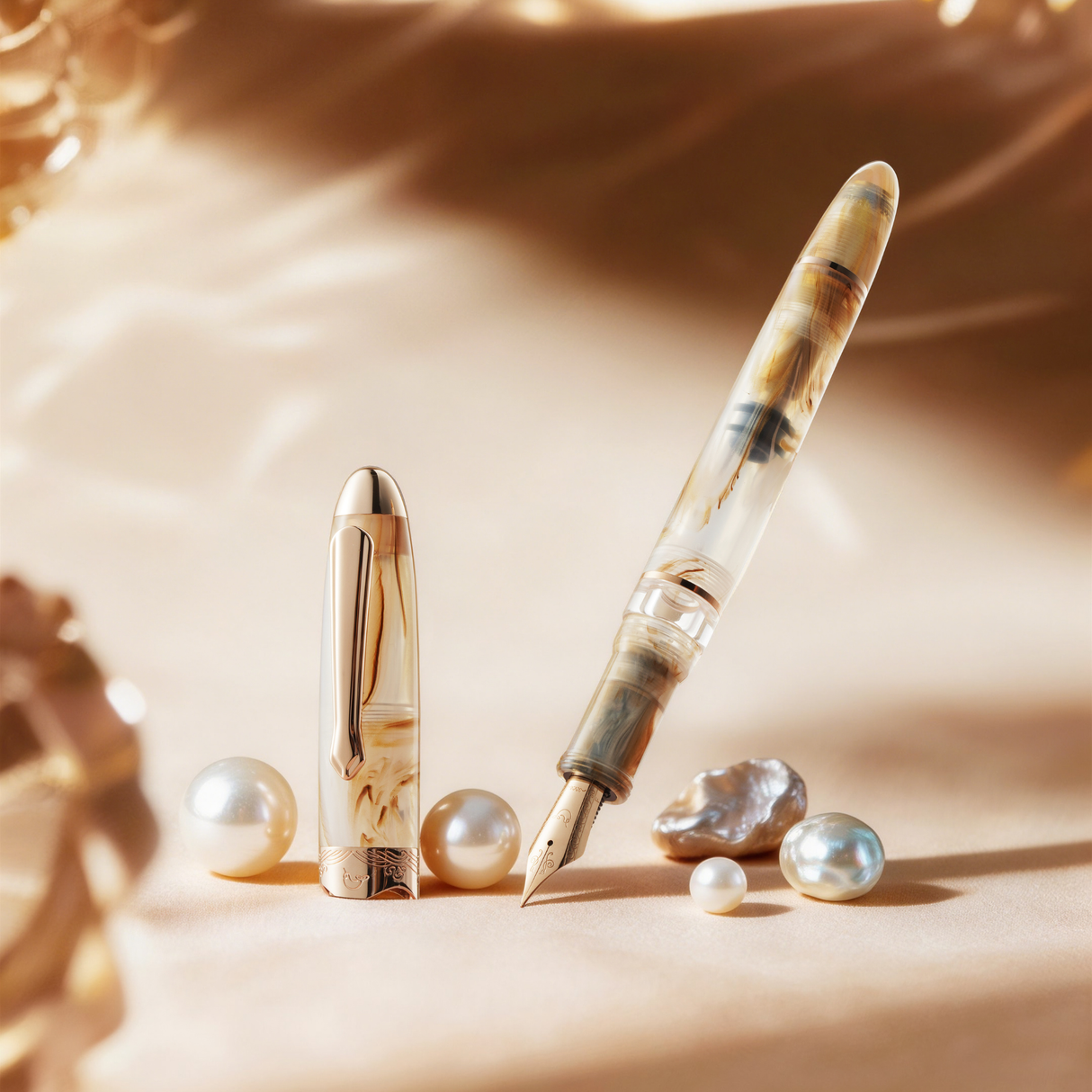 Nahvalur Horizon Pearl Fountain Pen Collection