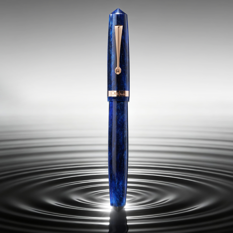 OMAS Studio Azzurro Diamante Rose Gold Trim Fountain Pen Collection