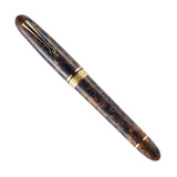 OMAS Ogiva Fountain Pen 222 Blue Saffron Celluloid Gold Trim Limited Edition