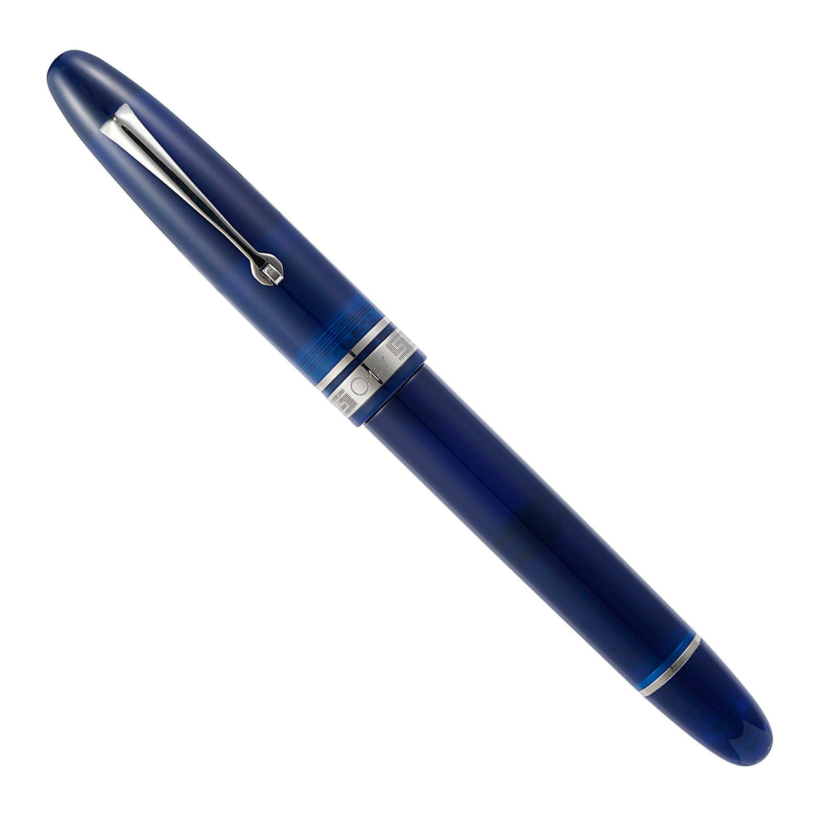 OMAS Ogiva Fountaiin Pen Blu Silver Trim