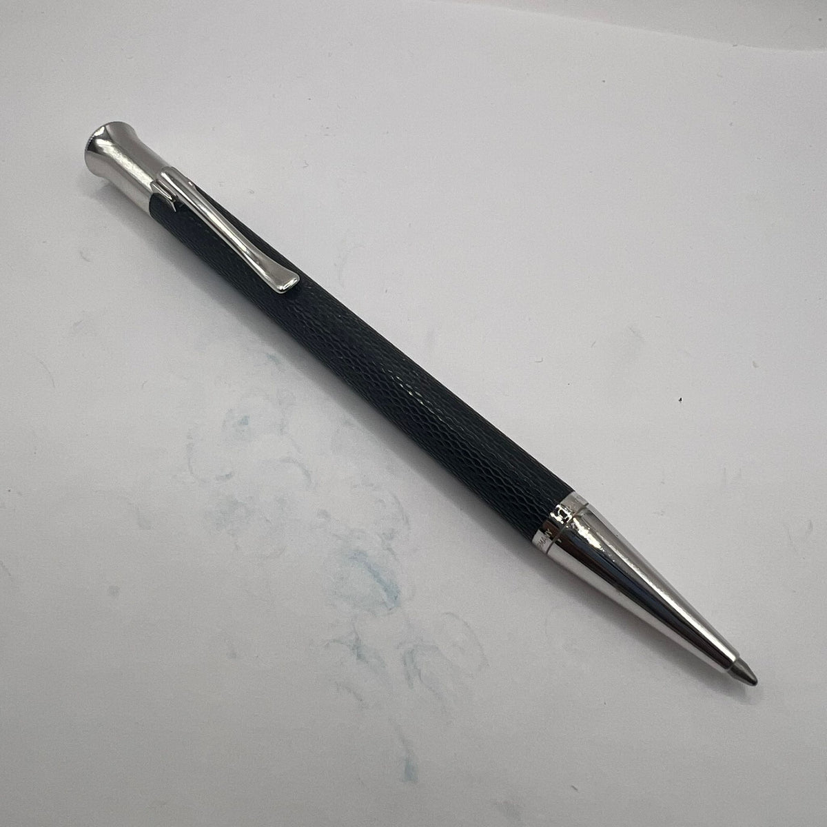 Graf Von Faber Castell Black Guilloche Ball Pen