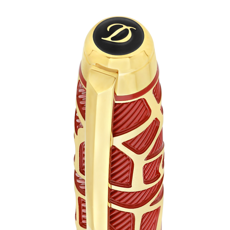 S.T. Dupont Line D Eternity x Richard Orlinski “Kong” Red & Gold Fountain Pen Collection