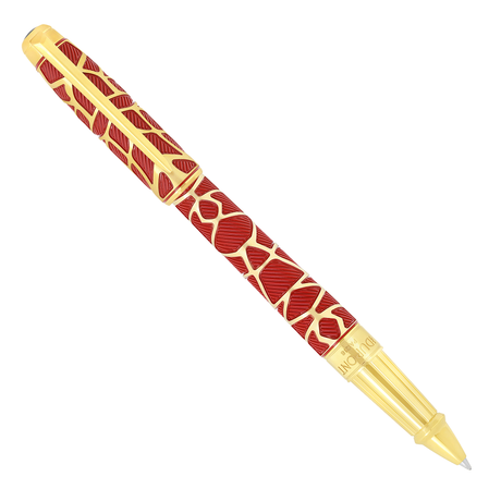 S.T. Dupont Line D Eternity x Richard Orlinski “Kong” Red & Gold Rollerball Pen Collection