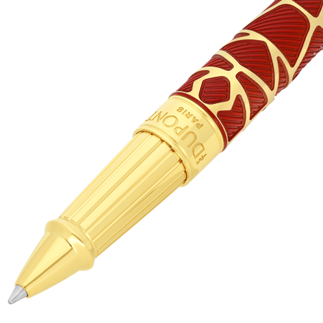 S.T. Dupont Line D Eternity x Richard Orlinski “Kong” Red & Gold Rollerball Pen Collection
