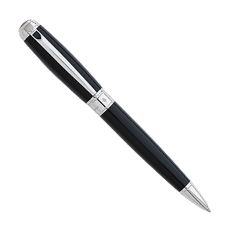 S.T. Dupont Line D Black & Palladium Plate - Large Ballpoint Pen