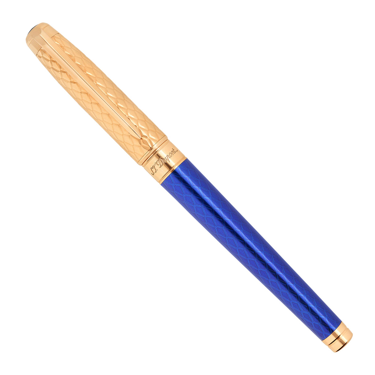 S.T. Dupont Line D Eternity Blue & Rose Gold - Fountain Pen (14kt Gold Nib)