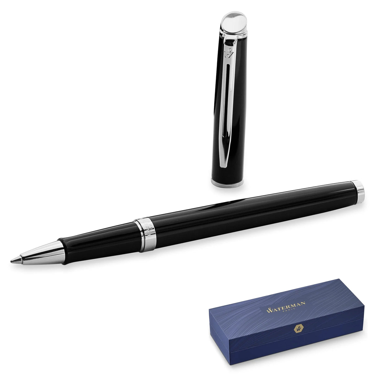 Waterman Hémisphère Black Chrome Trim - Rollerball