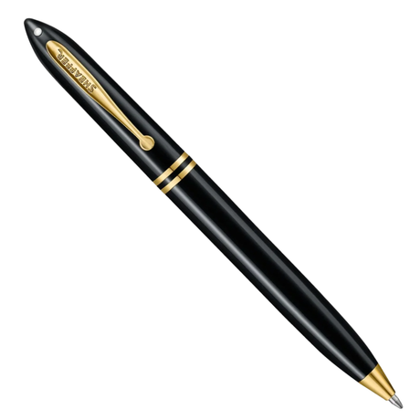 Sheaffer Balance III E893 Glossy Black and Gold Trims Ballpoint Collection
