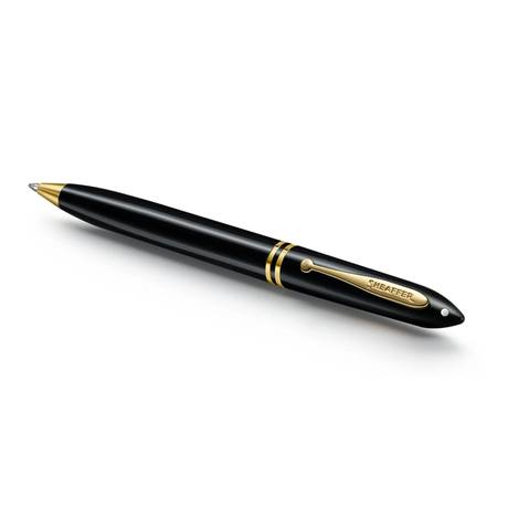 Sheaffer Balance III E893 Glossy Black and Gold Trims Ballpoint Collection