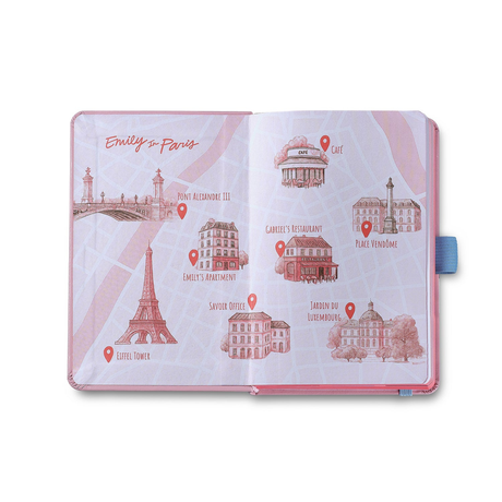 Sheaffer Prelude Mini 9810 Pastel Pink Ballpoint Pen with Swarovski Crystal and Small Hardbound Notebook Gift Set