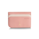 Sheaffe Emily in Paris Prelude Mini 9810 Pastel Pink Ballpoint Pen with Swarovski Crystal and Full-Grain Leather Credit Card Holder Gift Set