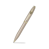 Sheaffer 100 Emily in Paris 9377 Champagne Gold Ballpoint Pen with Champgne Gold Trim and Full-Grain Credit Card Holder Gift Set