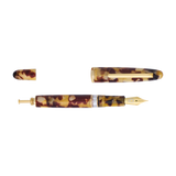 Esterbrook Estie Tortoise Gold Trim Fountain Pen (Button Piston)