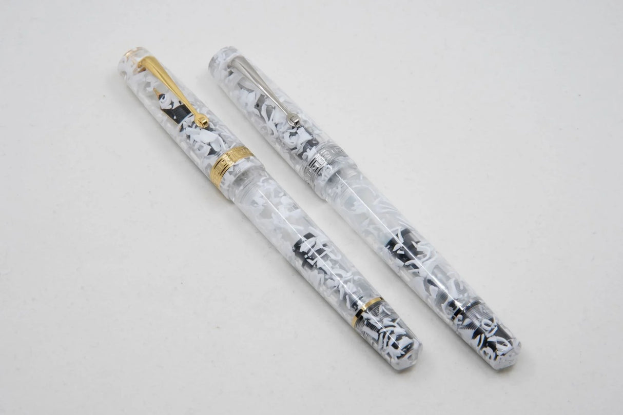 ASC Studio White Guatemala Gold Trim - Fountain Pen