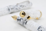 ASC Studio White Guatemala Gold Trim - Fountain Pen
