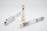 ASC Studio White Guatemala Rhodium Trim - Fountain Pen