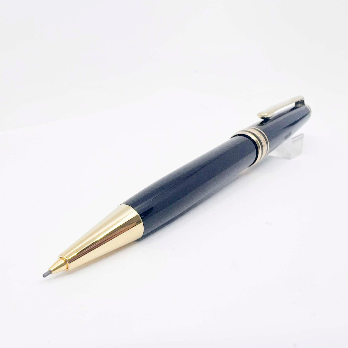 Montblanc #165 Black Classique Mechanical Pencil 0.7mm - Gold-Plated Trim