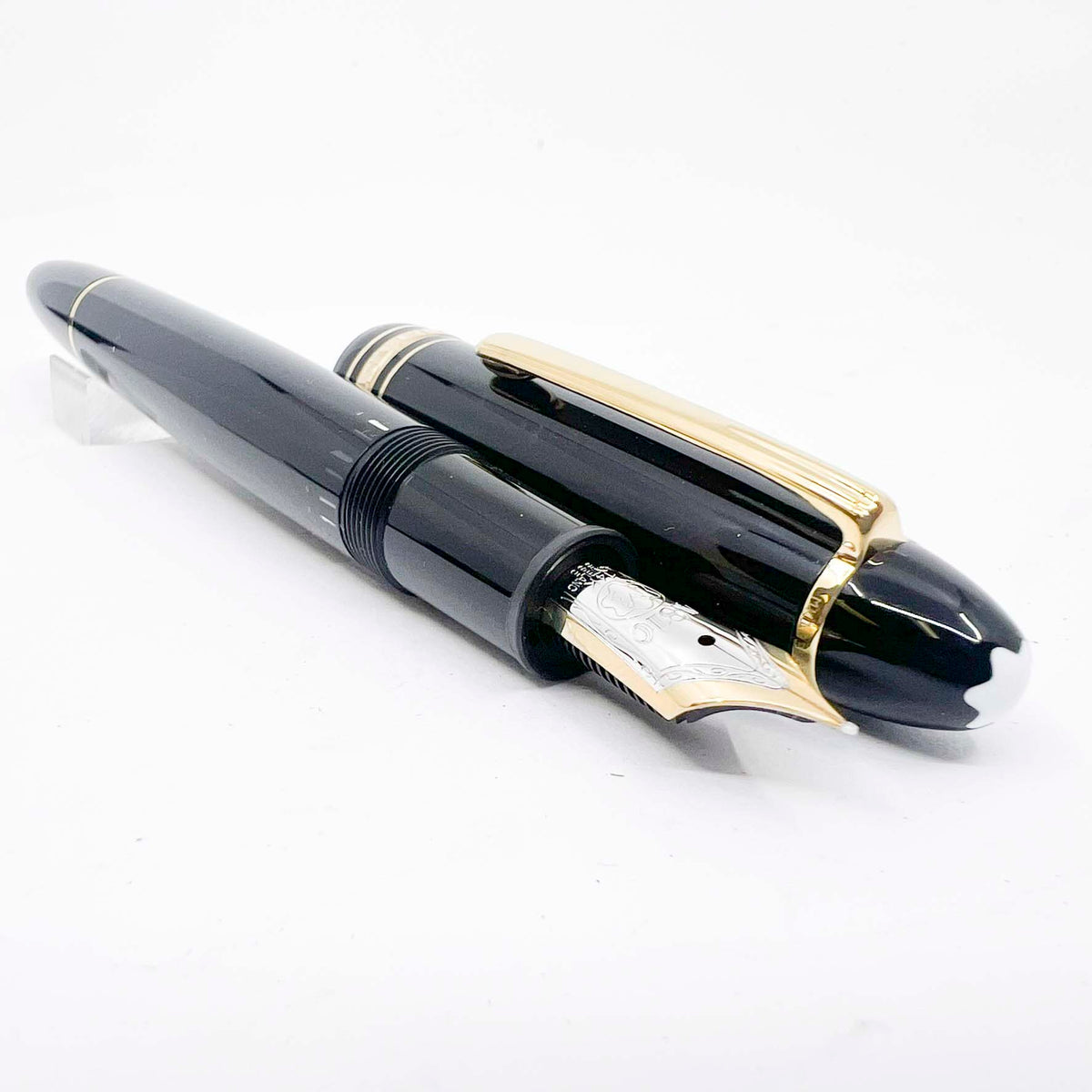Montblanc Meisterstuck Black Resin #146 LeGrand Fountain Pen  - Extra Fine 14kt  Gold Nib