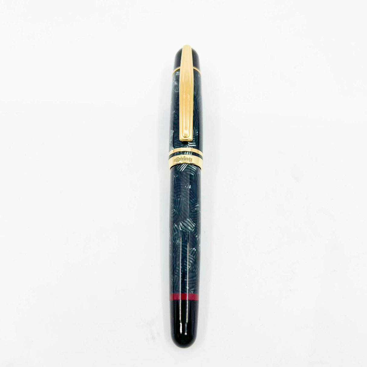 Rotring (German for "Red Ring")  Tintenkuli "1928" Celluloid Limited Edition Fountain Pen Celebrating 70 Years of Rotring Pen Production - Medium 18kt Gold Nib + an Interchangeable Stylographic Tubular Point